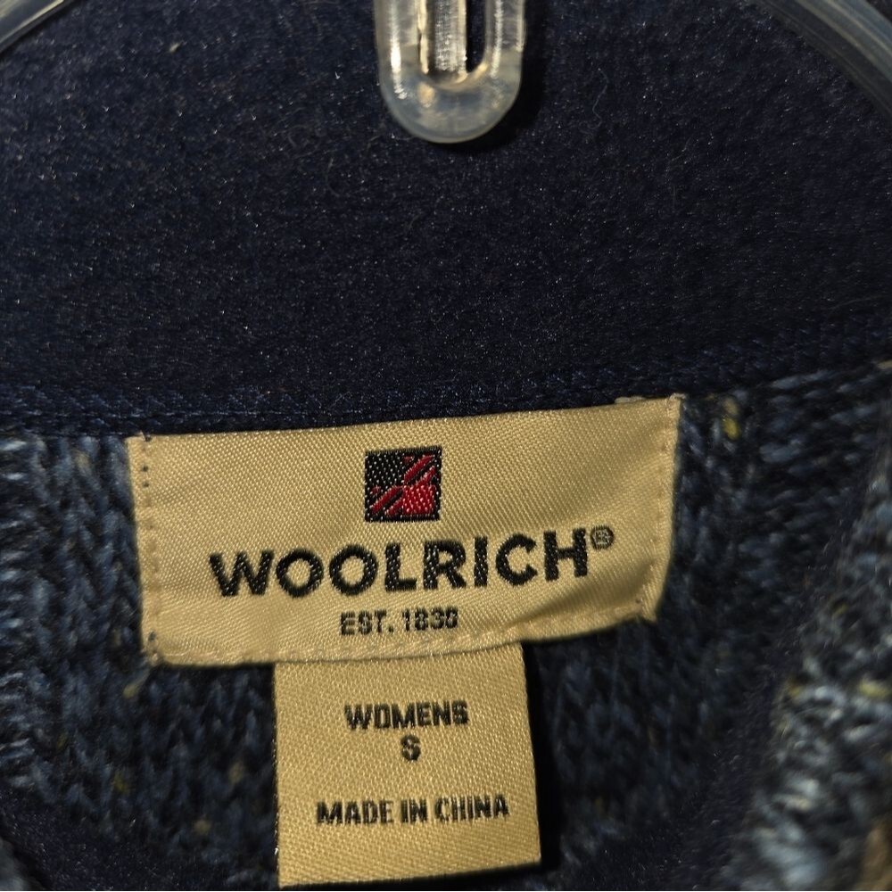Woolrich Blue Quarter Zip Cozy Sweater - Picture 7 of 11